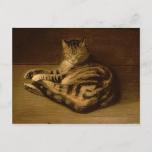 Carte Postale Chat baissier, 1898