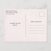 Carte Postale Chat blanc en or et diamants Invitation Anniversai (Dos)