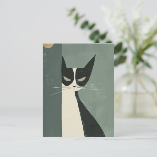 Carte Postale Chat Boho (Debout devant)