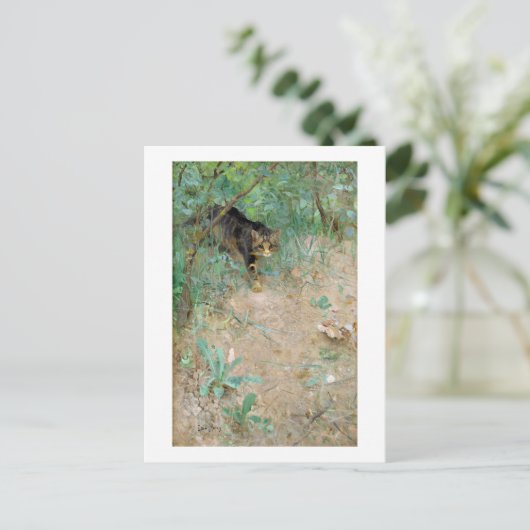 Carte Postale Chat, Bruno Liljefors (Debout devant)