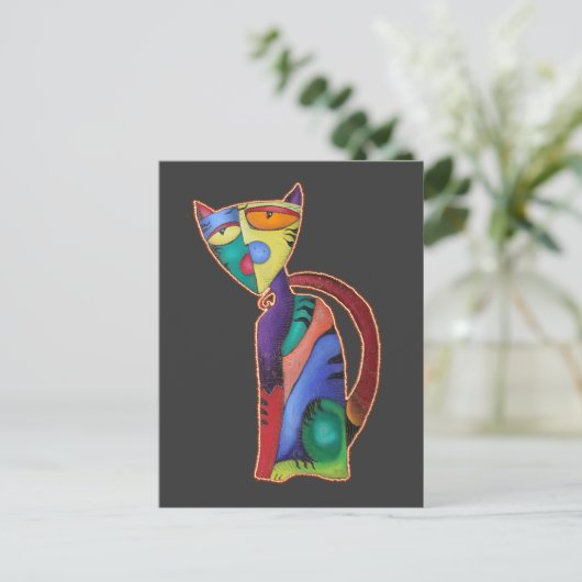 Carte Postale Chat céleste (Debout devant)