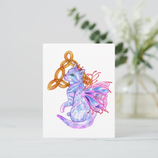 Carte Postale Chat celtique (Debout devant)