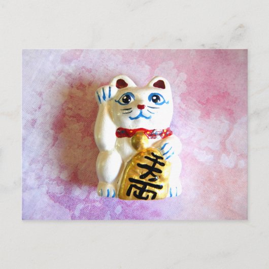 Carte Postale Chat chanceux (Devant)