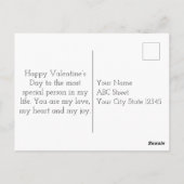 Carte Postale Chat chanceux avec amour (Dos)