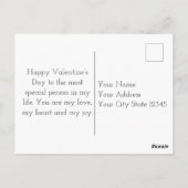 Carte Postale Chat chanceux avec amour (Dos)