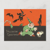 Carte Postale Chat Chat Noir Chat Chien Clown Chat Squelette (Devant)