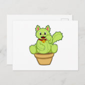 Carte Postale Chat comme cactus (Devant / Derrière)