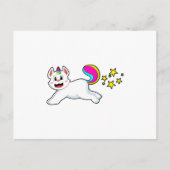 Carte Postale Chat comme Licorne (Devant)