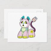 Carte Postale Chat comme Robot (Devant / Derrière)