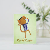 Carte Postale Chat Cool français (Debout devant)