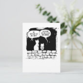 Carte Postale Chat Cosmique Perspective Art de Chat Drôle (Debout devant)