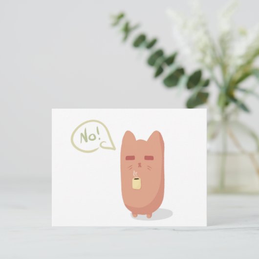 Carte Postale Chat couché (Debout devant)