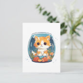 Carte Postale Chat coupable (Debout devant)