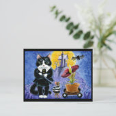 Carte postale Chat Cute Halloween Art Costume de l (Debout devant)