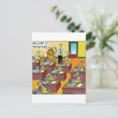 Carte Postale Chat Dans La Course De Rat (Debout devant)