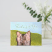 Carte Postale Chat dans la fenêtre (Debout devant)