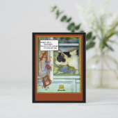 Carte Postale Chat dans la marionnette avec ABC (Debout devant)