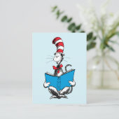 Carte Postale Chat dans le Chapeau Lecture (Debout devant)