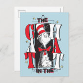 Carte Postale Chat dans le Chapeau | Texte B & N (Devant / Derrière)