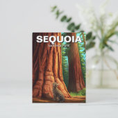 Carte Postale Chat dans le parc national de Sequoia en Californi (Debout devant)