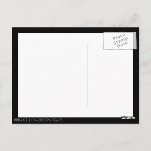 Carte Postale Chat dans un Bonnet (Dos)