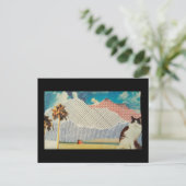 Carte Postale Chat dans un paysage étrange (Debout devant)