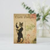 Carte Postale Chat dansant à Tuxedo (Debout devant)