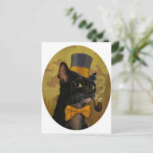 Carte Postale Chat Dapper (Debout devant)