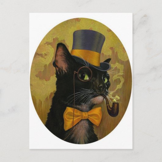 Carte Postale Chat Dapper (Devant)