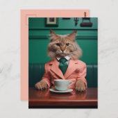 Carte Postale Chat de Bengale glamour (Devant / Derrière)