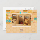 Carte Postale Chat de blanchisserie (Devant / Derrière)