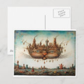 Carte Postale Chat de Cheshire (Devant / Derrière)