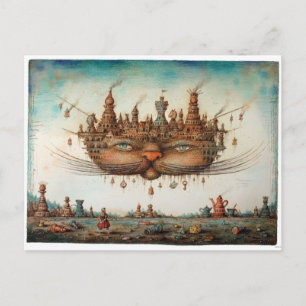 Carte Postale Chat de Cheshire