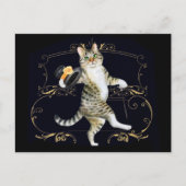 Carte Postale Chat de danse (Devant)