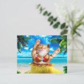 Carte Postale Chat de danseuse hawaïenne (Debout devant)