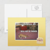 Carte Postale Chat de désobéissance civile (Devant / Derrière)