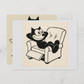 Carte Postale Chat de dessin (Devant / Derrière)