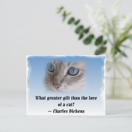 Carte Postale Chat de Dickens (Debout devant)