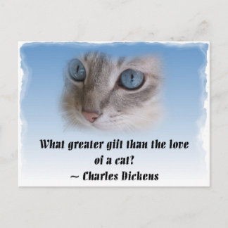 Carte Postale Chat de Dickens
