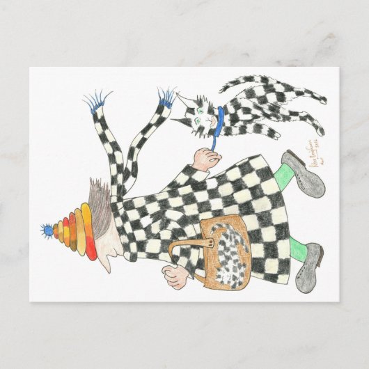 Carte Postale Chat de harlequin de MadCatWoman (Devant)