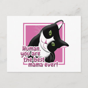 Carte Postale Chat de la Fête des Mères