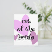 Carte Postale Chat de la mariée (Debout devant)