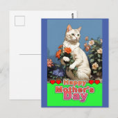 Carte Postale chat de la mère (Devant / Derrière)