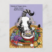 Carte Postale Chat de Noël (Devant)