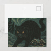 Carte Postale Chat de Noël islandais Yule  (Devant / Derrière)