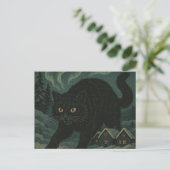 Carte Postale Chat de Noël islandais Yule  (Debout devant)