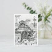 Carte Postale Chat de Philly à Rittenhouse (Debout devant)