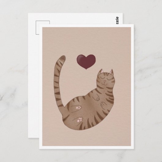 Carte Postale Chat de Postcard (Devant / Derrière)