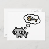 Carte Postale Chat de rêve (Devant / Derrière)