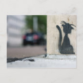 Carte Postale chat de rue (Devant)